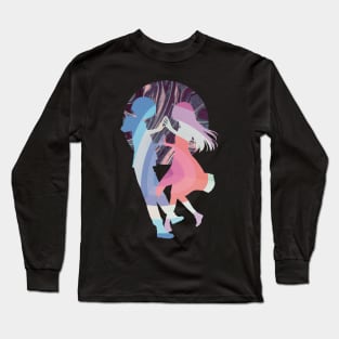 TONIKAWA: Over The Moon For You Or Tonikaku Kawaii Tsukasa And Nasa Yuzaki Colorful Marble Long Sleeve T-Shirt